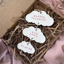 Load image into Gallery viewer, Personalised Clay Baby Cloud set Keepsake