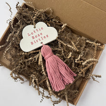 Load image into Gallery viewer, Personalised Baby Cloud Mini Gift with Tassel
