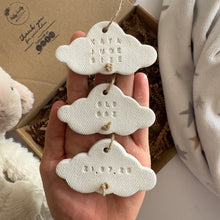 Load image into Gallery viewer, Personalised Clay Baby Cloud set Keepsake