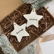 Load image into Gallery viewer, Personalised Star Decoration