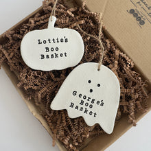 Load image into Gallery viewer, Personalised Halloween Ghost Boo Basket