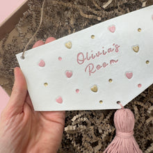 Load image into Gallery viewer, Personalised Room Sign for kids Decor or Nursery