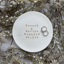 Load image into Gallery viewer, Personalised Large Trinket Engagement Dish