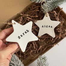 Load image into Gallery viewer, Personalised Star Decoration