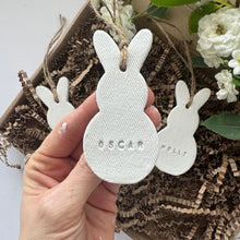 Load image into Gallery viewer, Personalised Rabbit Easter Decoration