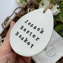 Load image into Gallery viewer, Personalised Egg Easter Basket Decoration