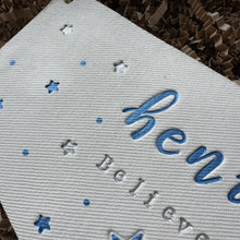 Load image into Gallery viewer, Tassel “BELIEVE” sign large