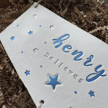 Load image into Gallery viewer, Tassel “BELIEVE” sign large