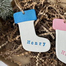 Load image into Gallery viewer, Personalised Stocking Decoration - Colour Options
