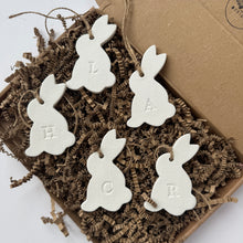 Load image into Gallery viewer, Mini Easter Rabbit Initial Decorations Pack of 5