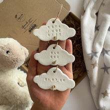Load image into Gallery viewer, Personalised Clay Baby Cloud set Keepsake