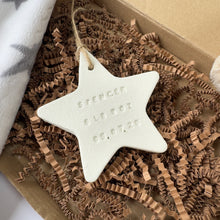 Load image into Gallery viewer, Personalised Clay Baby Star Keepsake
