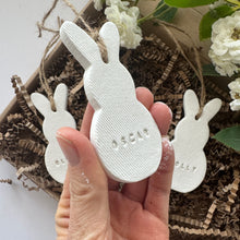 Load image into Gallery viewer, Personalised Rabbit Easter Decoration