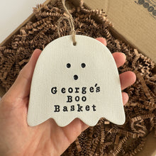 Load image into Gallery viewer, Personalised Halloween Ghost Boo Basket
