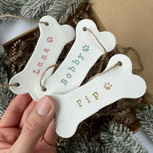 Load image into Gallery viewer, Personalised Dog Pet Decoration Ornament