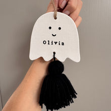 Load image into Gallery viewer, Personalised Tassel Halloween Ghost