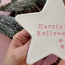 Load image into Gallery viewer, Personalised Believe Star Decoration