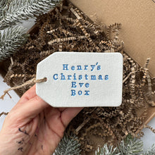 Load image into Gallery viewer, Personalised Christmas Eve Box Tag- Colour Options