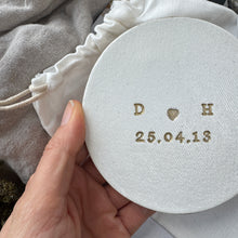 Load image into Gallery viewer, Personalised Clay Initial Coaster