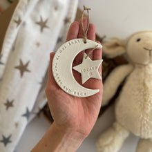 Load image into Gallery viewer, Personalised Moon and Stars Baby Keepsake Gift