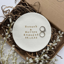 Load image into Gallery viewer, Personalised Large Trinket Engagement Dish