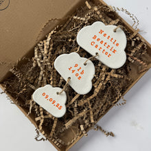 Load image into Gallery viewer, Personalised Clay Baby Cloud set Keepsake