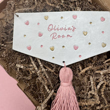 Load image into Gallery viewer, Personalised Room Sign for kids Decor or Nursery