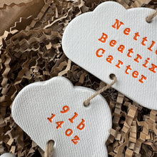 Load image into Gallery viewer, Personalised Clay Baby Cloud set Keepsake