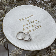 Load image into Gallery viewer, Personalised Large Trinket Engagement Dish