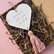 Load image into Gallery viewer, Tassel Heart Baby Keepsake