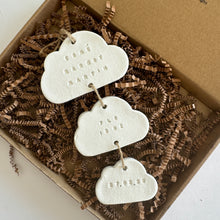 Load image into Gallery viewer, Personalised Clay Baby Cloud set Keepsake