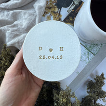 Load image into Gallery viewer, Personalised Clay Initial Coaster
