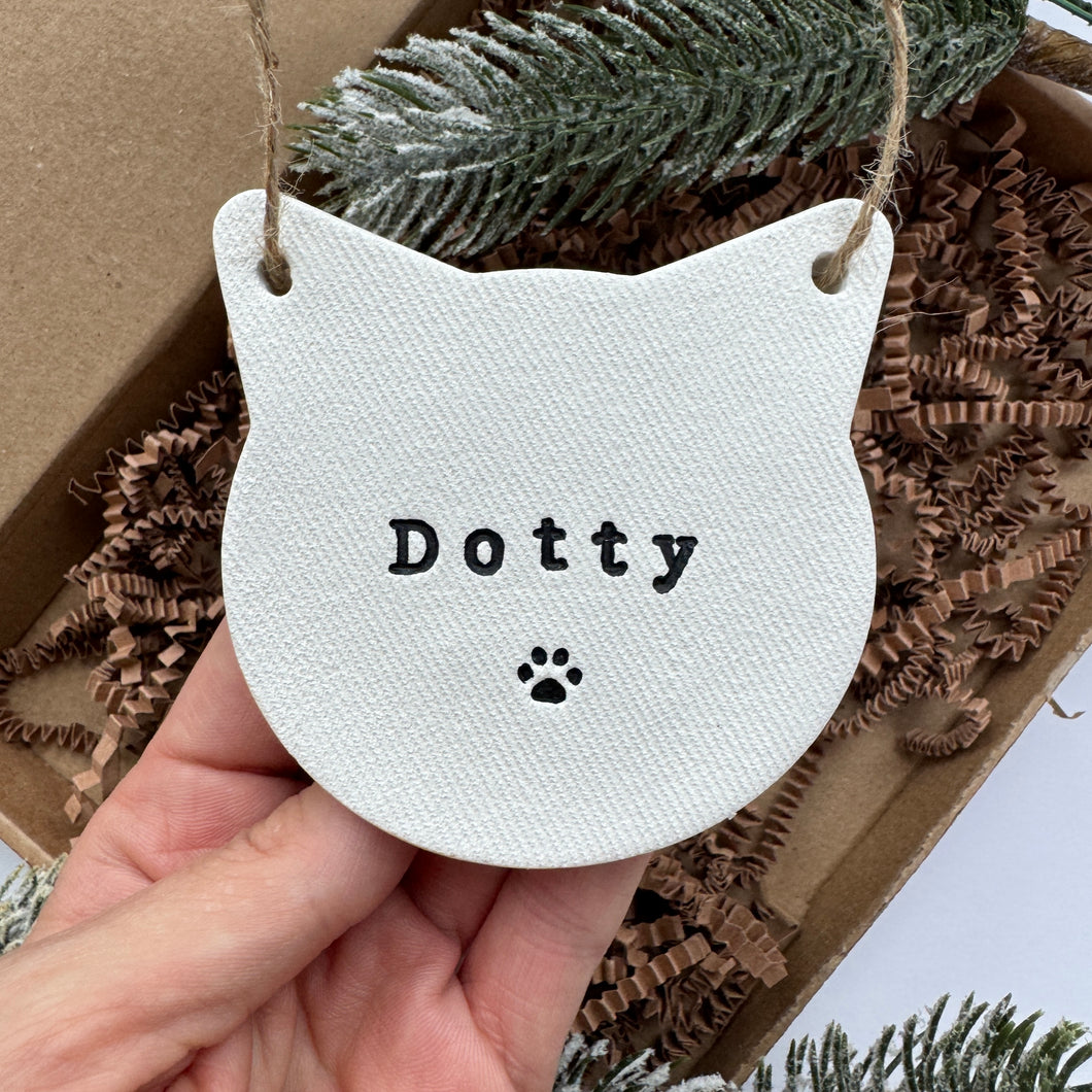 Personalised Cat Pet Decoration