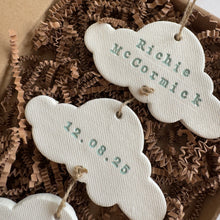 Load image into Gallery viewer, Personalised Clay Baby Cloud set Keepsake
