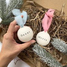 Load image into Gallery viewer, Personalised Ceramic Bauble Decoration
