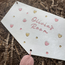 Load image into Gallery viewer, Personalised Room Sign for kids Decor or Nursery
