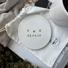 Load image into Gallery viewer, Personalised Clay Initial Coaster
