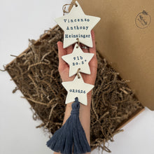 Load image into Gallery viewer, Personalised Baby Star with Tassel
