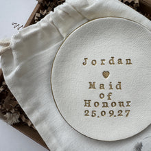 Load image into Gallery viewer, PERSONALISED BRIDESMAID / MAID OF HONOUR GIFT TRINKET DISH
