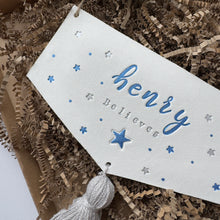 Load image into Gallery viewer, Tassel “BELIEVE” sign large
