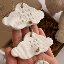 Load image into Gallery viewer, Personalised Clay Baby Cloud set Keepsake
