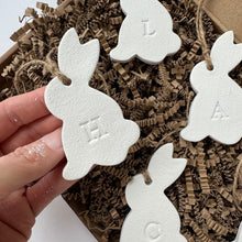 Load image into Gallery viewer, Mini Easter Rabbit Initial Decorations Pack of 5
