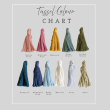 Load image into Gallery viewer, Personalised Three Heart Tassel Baby Keepsake
