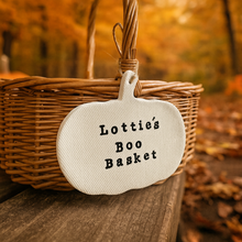 Load image into Gallery viewer, Personalised Halloween Pumpkin Boo Basket Decoration
