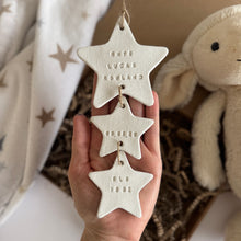 Load image into Gallery viewer, Personalised Clay Baby Star set Keepsake

