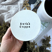 Load image into Gallery viewer, Personalised Clay Round Coaster

