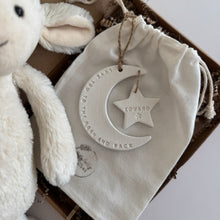 Load image into Gallery viewer, Personalised Moon and Stars  Baby Keepsake Gift
