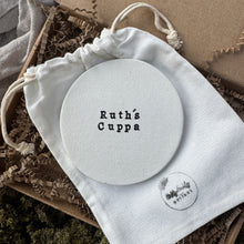 Load image into Gallery viewer, Personalised Clay Round Coaster
