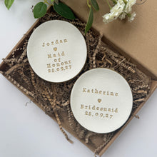 Load image into Gallery viewer, PERSONALISED BRIDESMAID / MAID OF HONOUR GIFT TRINKET DISH
