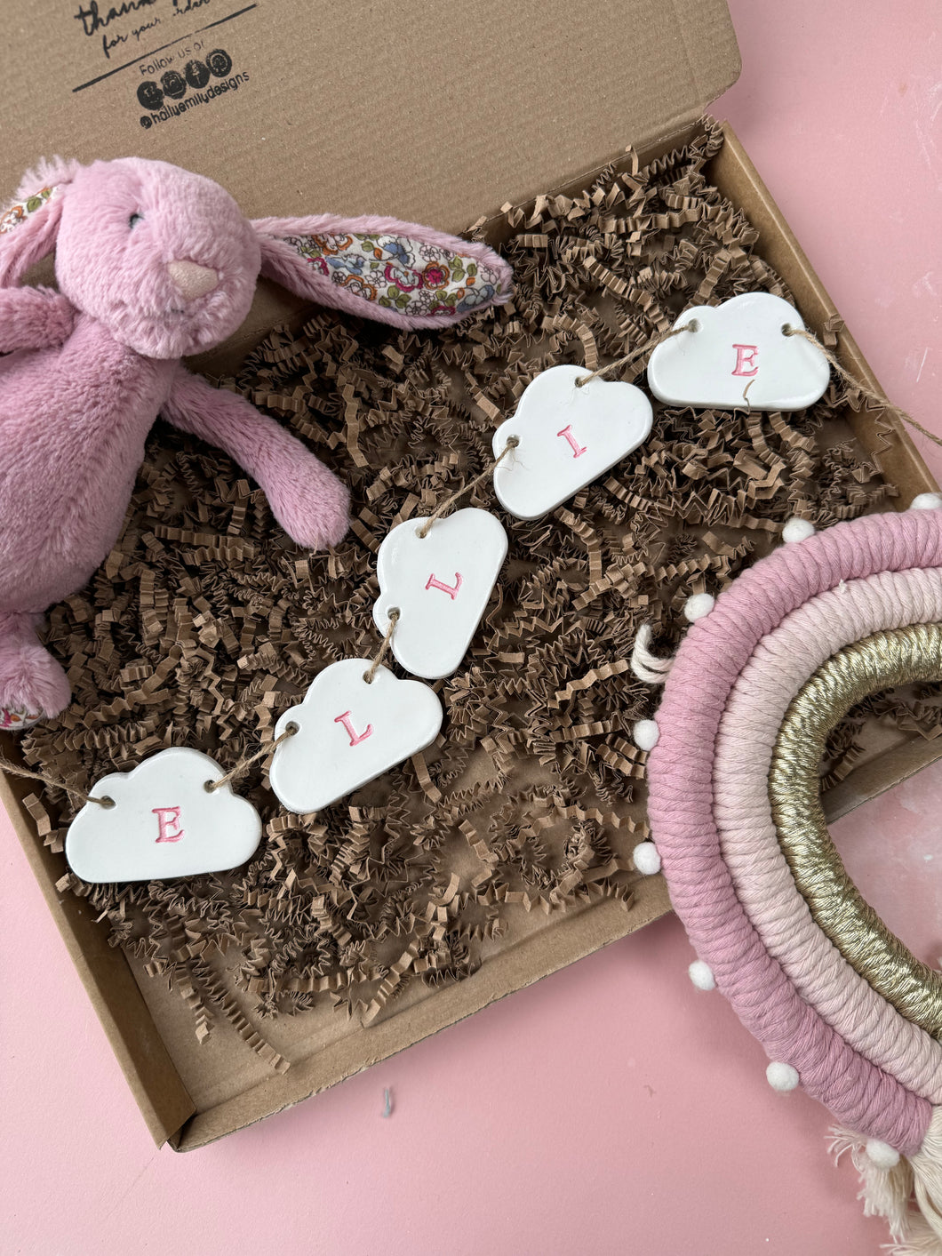 Cloud Name Garland Wall Hanging